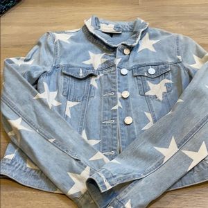 noisy may white denim jacket
